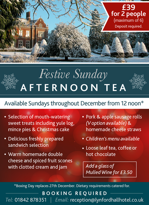 Christmas Afternoon Tea, Norwich, Norfolk